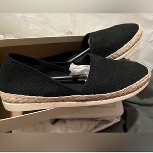 Esprit Black Canvas Espadrilles size 8 women